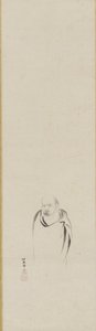 Bodhidharma, Edo-korszak (tinta papíron)